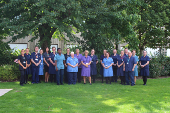 Group photo of staff from Maternity and Midwifery Services who have been shortlisted in this year's prestigious HSJ Patient Safety Awards.