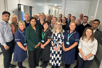 WHH staff and dignitaries at the opening of the Endoscopy Hub at Halton Hospital.